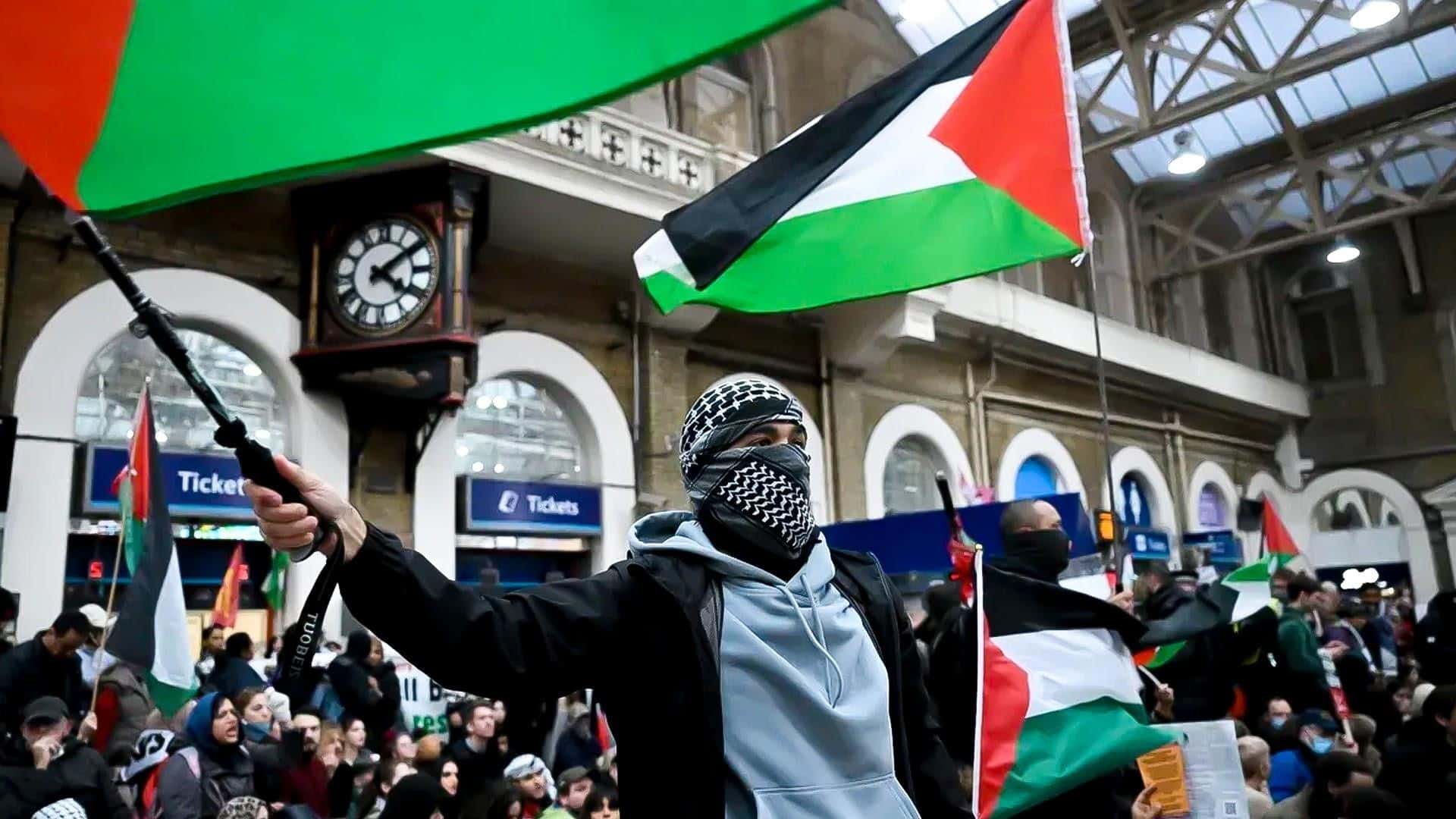 Marchas De Apoyo A Palestina En Distintas Ciudades Del Mundo