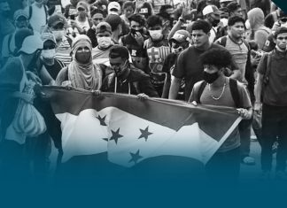 Caravana migrante sale de Honduras en plena pandemia