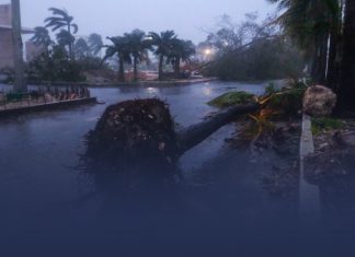 Huracán Delta azota México