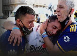 El último adiós a Maradona