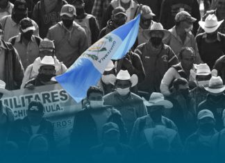 Ex militares organizan masivas protestas en Guatemala
