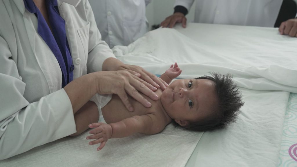 Milagro del Carmen, primera niña que fue operada en Nicaragua dentro del vientre materno.