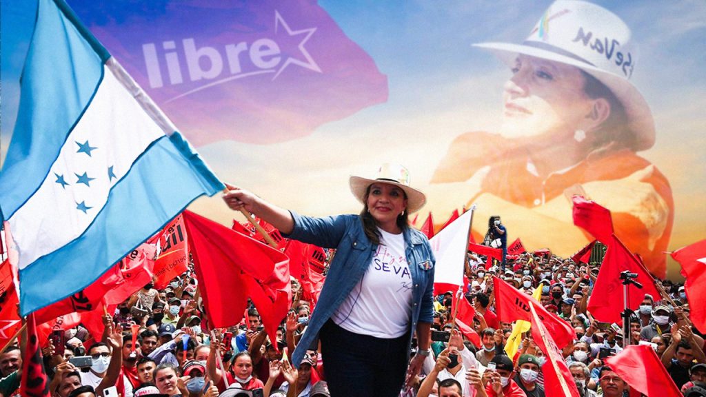 Xiomara Castro, presidenta electa de Honduras, en su campaña política 2021