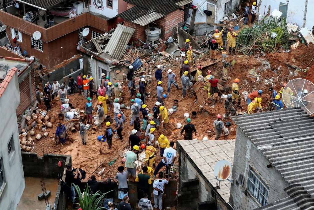 Temporales de lluvias en Brasil deja varios muertos y desaparecidos. Foto: EFE
