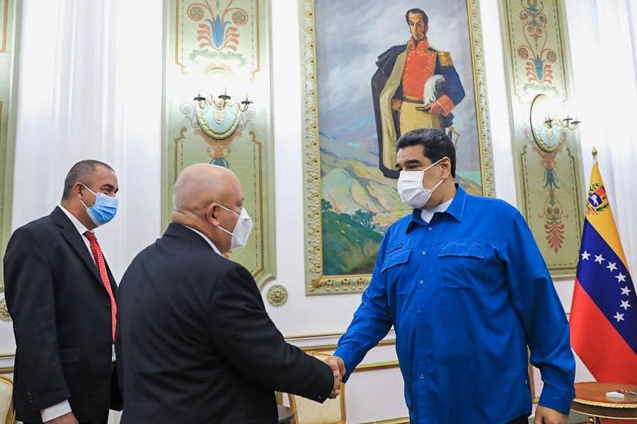 Nicolás Maduro, presidente de Venezuela, recibe a delegación de Cuba. Foto: Gobierno de Venezuela