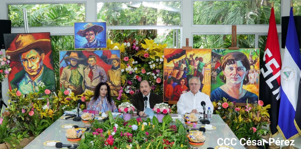 Presidente de Nicaragua, Daniel Ortega, en su discurso de la XXI Cumbre del ALBA-TCP 2022