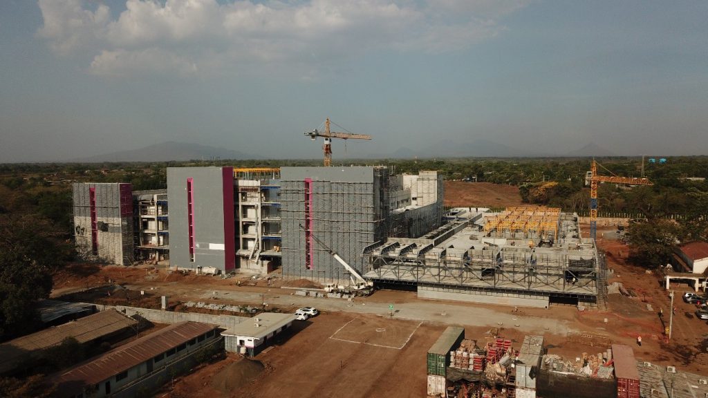 Nicaragua avanza en la edificación del hospital más grande de Centroamérica. Foto: JP+