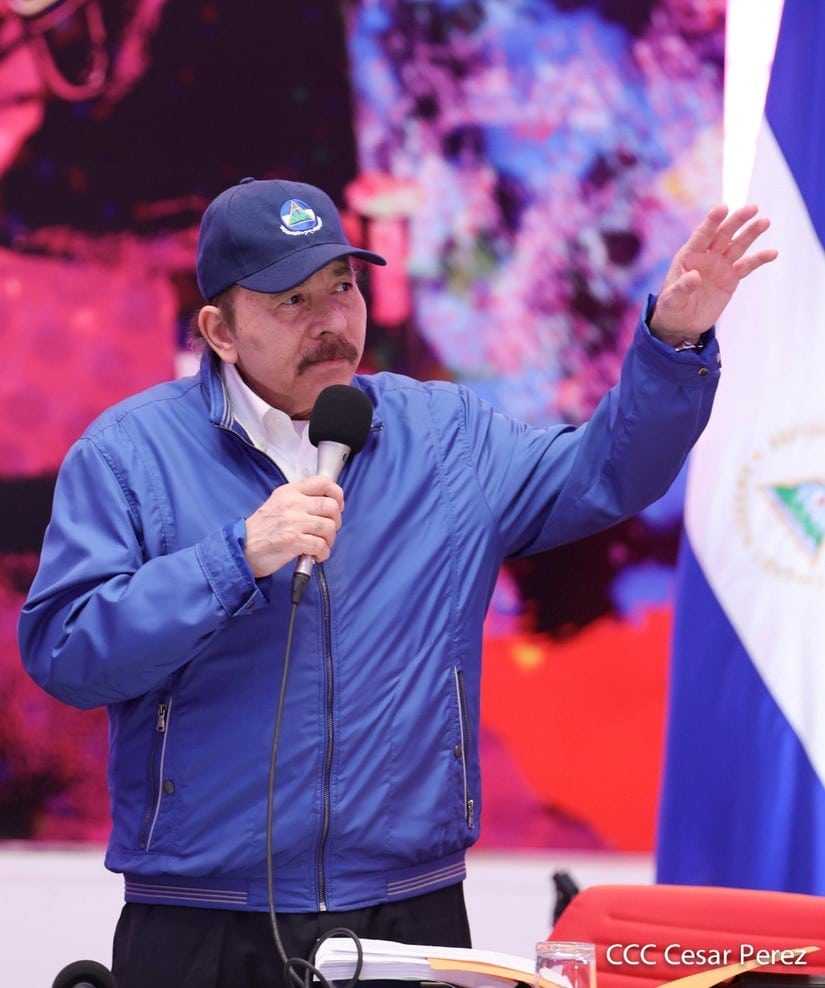 Presidente de Nicaragua, Daniel Ortega, durante un acto oficial en Managua.