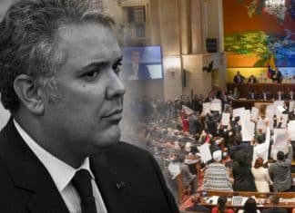 Abuchean al presidente saliente, Iván Duque, en pleno Congreso de Colombia