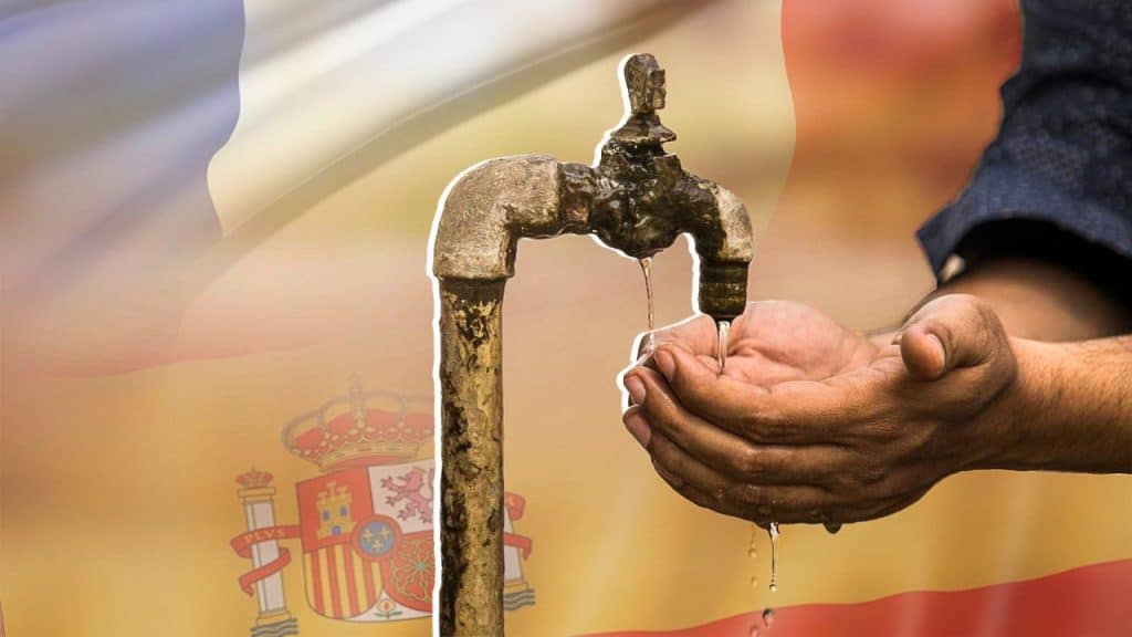 El acceso a agua potable en España y Francia se encuentra escaso ante el golpe de la sequía