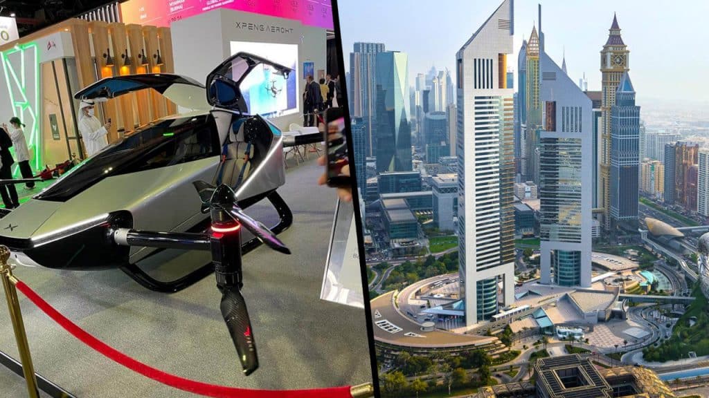 En la feria tecnológica de Dubái, exhibe desde carros voladores, hasta perros robots.