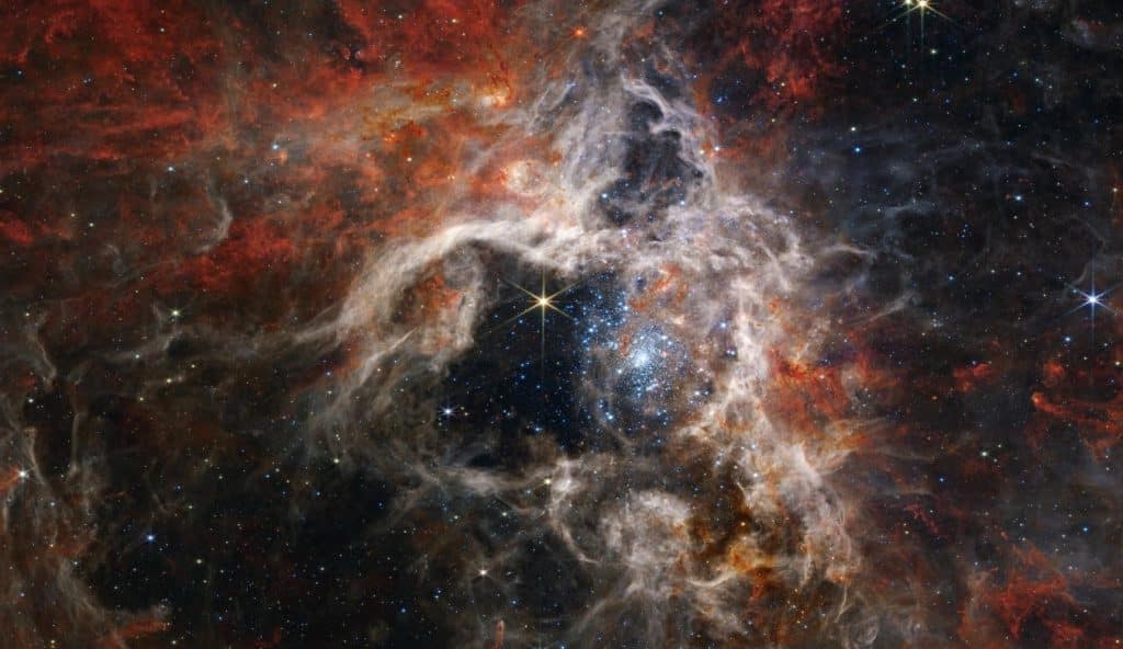 La tarántula cósmica, también fue capturada por el telescopio Webb. Foto: NASA