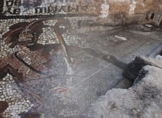 Syria uncovered a rare mosaic from the Roman era.