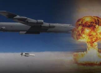 The United States and NATO tests launching nuclear bombs in Europe
