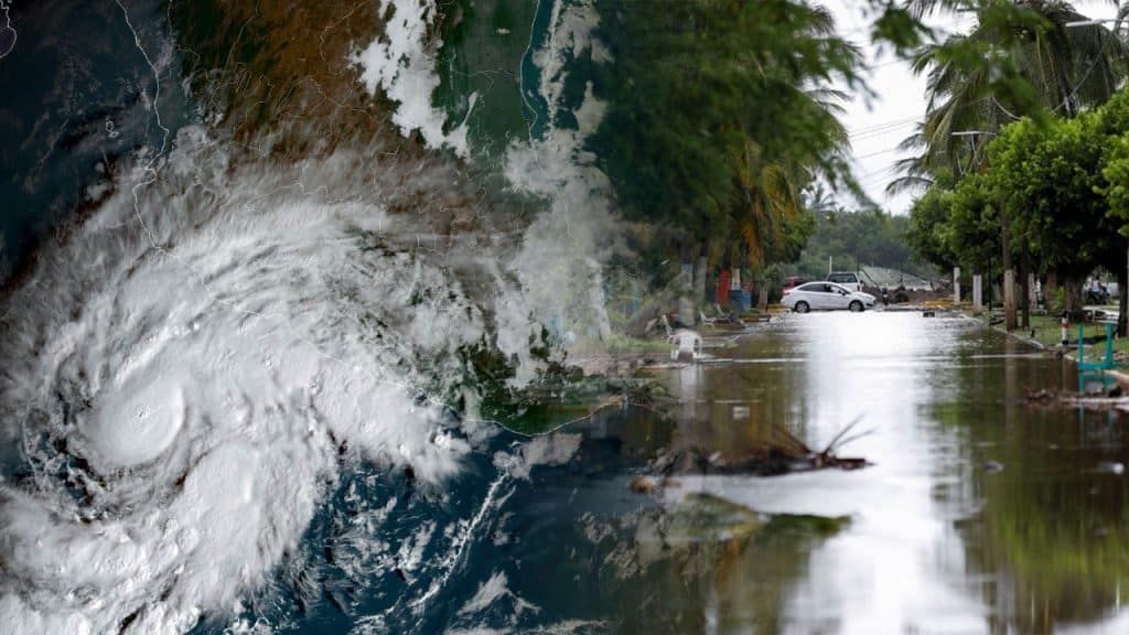 Roslyn llegó con fuerza de huracán categoría 3 a México, y vientos que rozaban los 240 km/h.