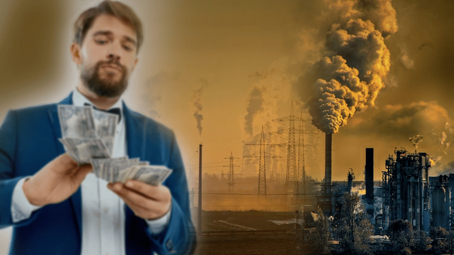 Billionaires invest in polluting industries such as fossil fuels and cement.