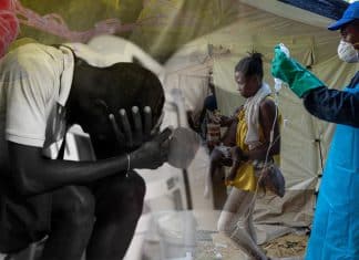 A catastrophe in Haiti due to cholera