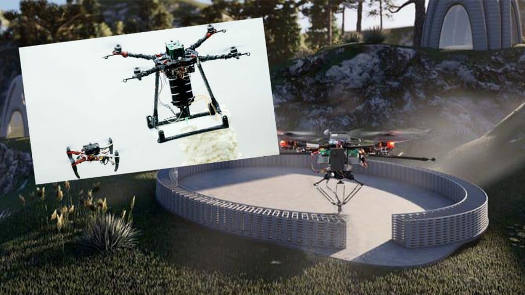 Estos drones, al momento de construir estructuras en 3D, son flexibles y se adaptan al entorno.