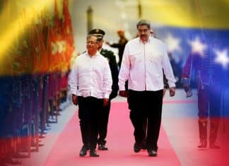 Gustavo Petro fue recibido por Nicolás Maduro en Venezuela