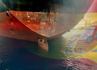 Migrants travel for 11 days on a rudder blade