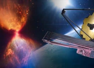 El “reloj de arena” que captura el Telescopio Webb