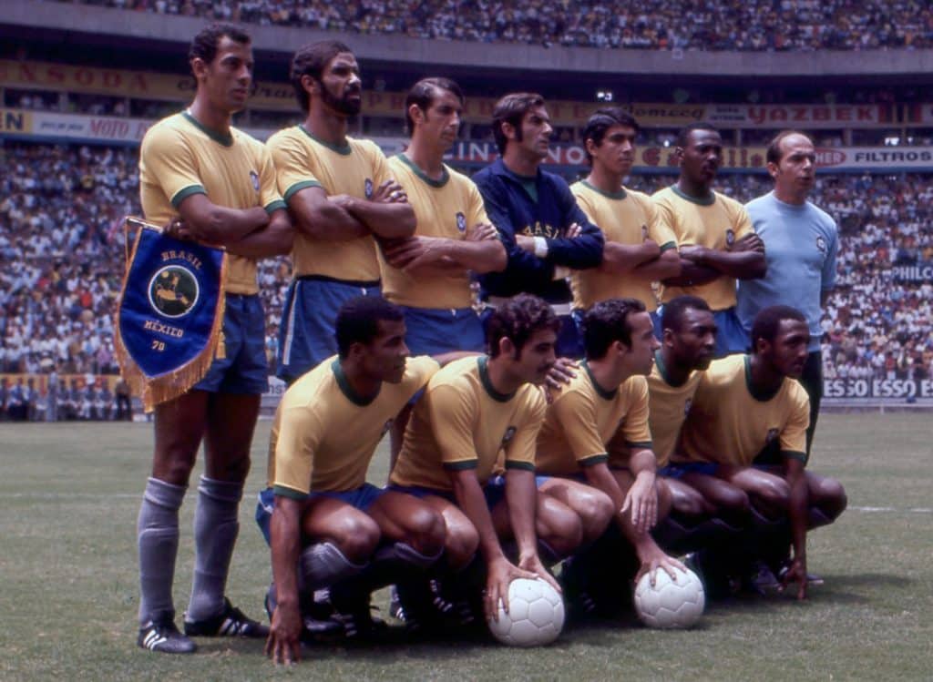 Alineación de Brasil para el Mundial de Fútbol México 1970. FOTO: FIFA.