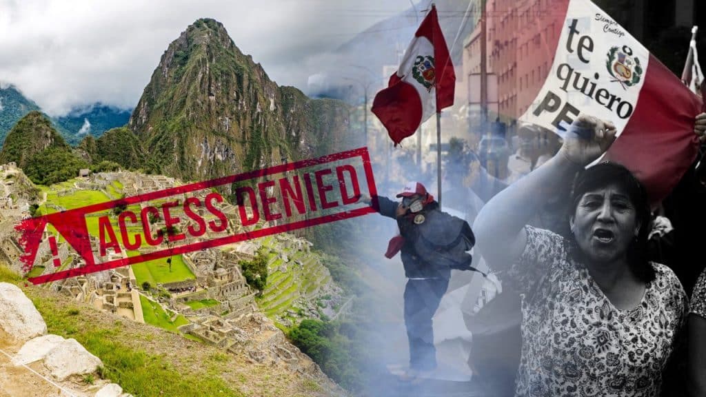 Las organizaciones de turismo de Machu Picchu, Perú, anunciaron su cierre temporal ante las protestas en el contexto de la crisis política