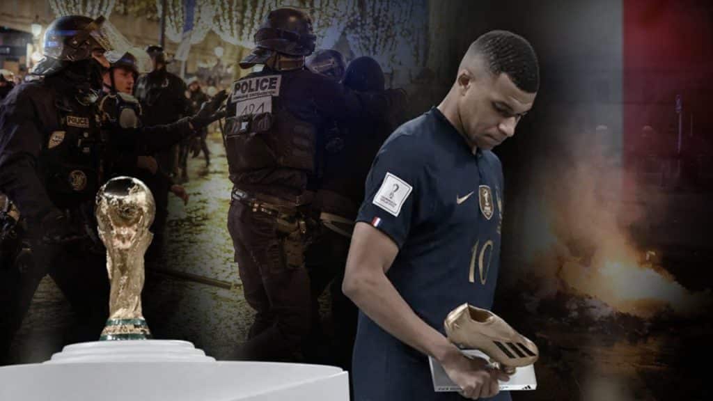 Las autoridades de Francia desplegaron unos 14 mil policías para poner control a través de decenas de detenciones, luego de la Final de Fútbol, Qatar 2022.