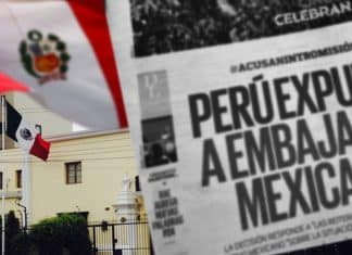 México mantiene relaciones con Perú, pese a expulsión de su embajador