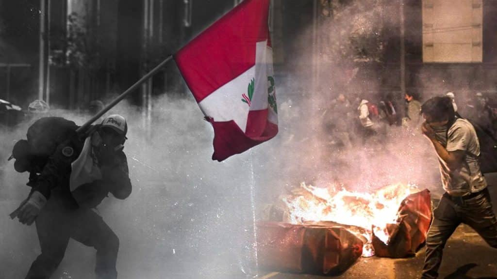 La mandataria designada de Perú, declaró estado de emergencia en la zona sur del país, donde se efectúan masivas protestas a favor de Pedro Castillo.