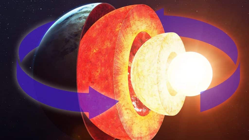 How did the earth’s core stop?