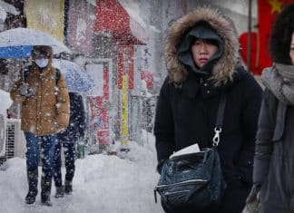 Severe cold from China to Japan Severe cold from China to Japan