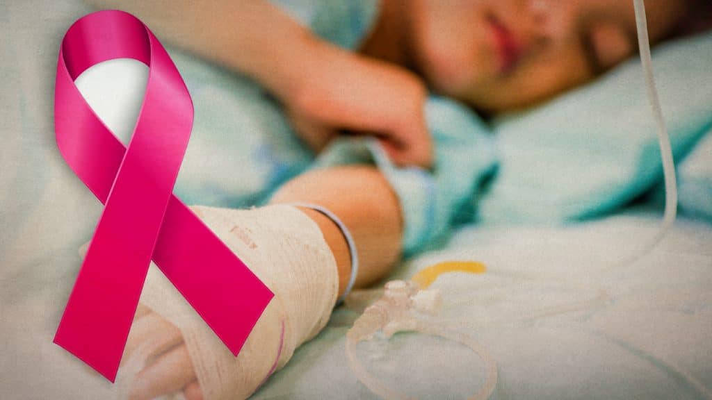 A 7-year-old girl diagnosed with breast cancer