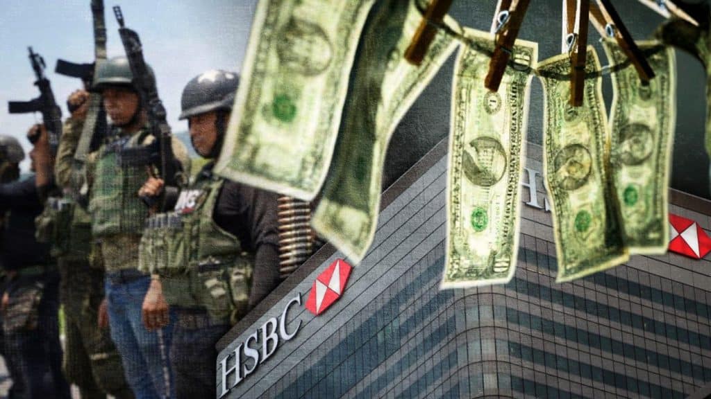 El banco HSBC, lavó dinero del narcotráfico de México y Colombia, refleja investigación financiera.