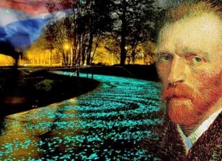La mágica ciclovía de Holanda, inspirada en “La noche estrellada” de van Gogh
