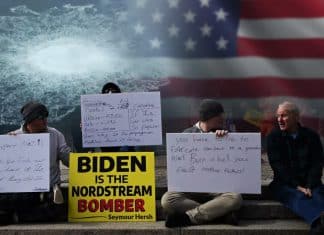 Protestas en Estados Unidos culpan a Joe Biden de estallar los Nord Stream