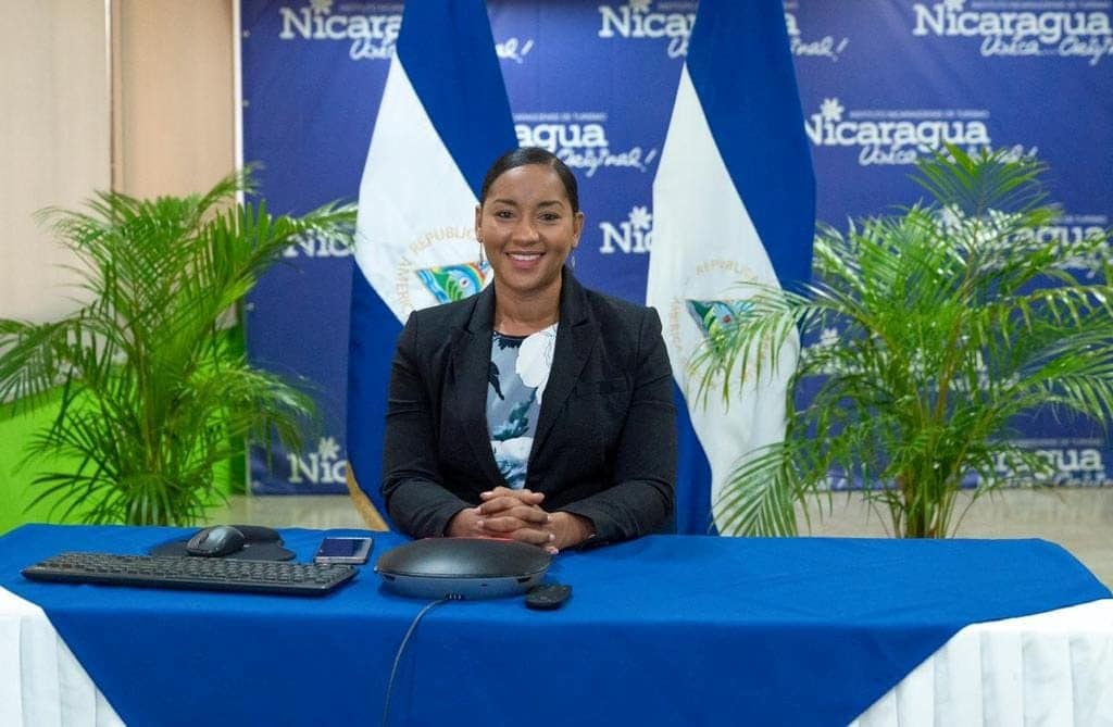 La Ministra del Instituto Nicaragüense de Turismo, Anasha Campbell Lewis, fue entrevistada por la Guía Mundial de Destinos de ASTA: Foto: Intur