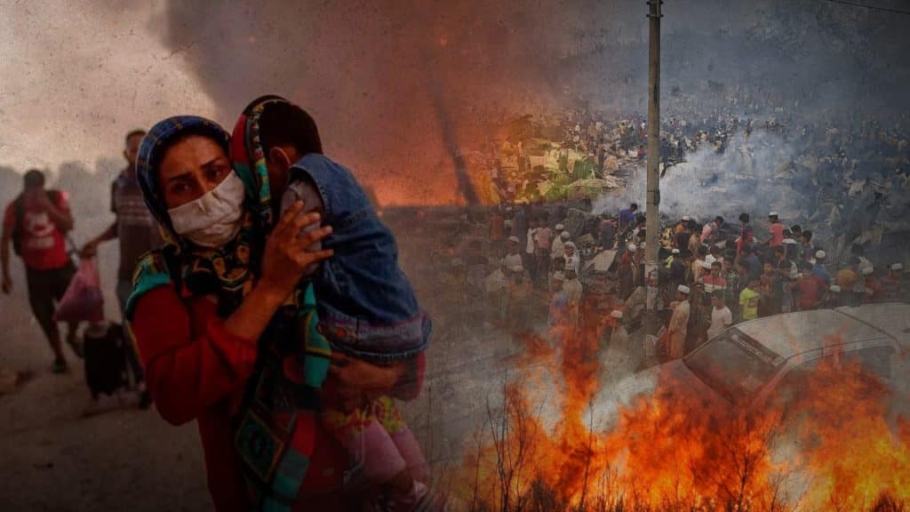 Huge fire at refugees’ camps in Bangladesh