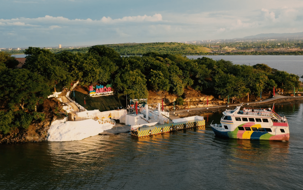 La icónica “Isla del Amor”, ubicada en el lago de Managua, se ha convertido en todo un atractivo para turistas nacionales e internacionales. Foto: JP+