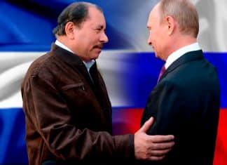 Russia: Nicaragua would supply peaceful nuclear technology for non-energy use in Latin America Daniel ortega and Vladimir putin shacking hands
