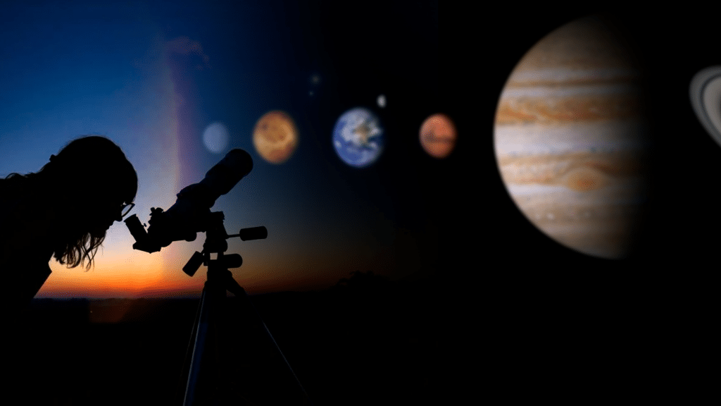 The planets’ alignment at the end of March