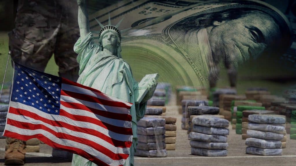 El narcotráfico en Estados Unidos mueve hasta 100 millones de dólares anuales, en venta de drogas.
