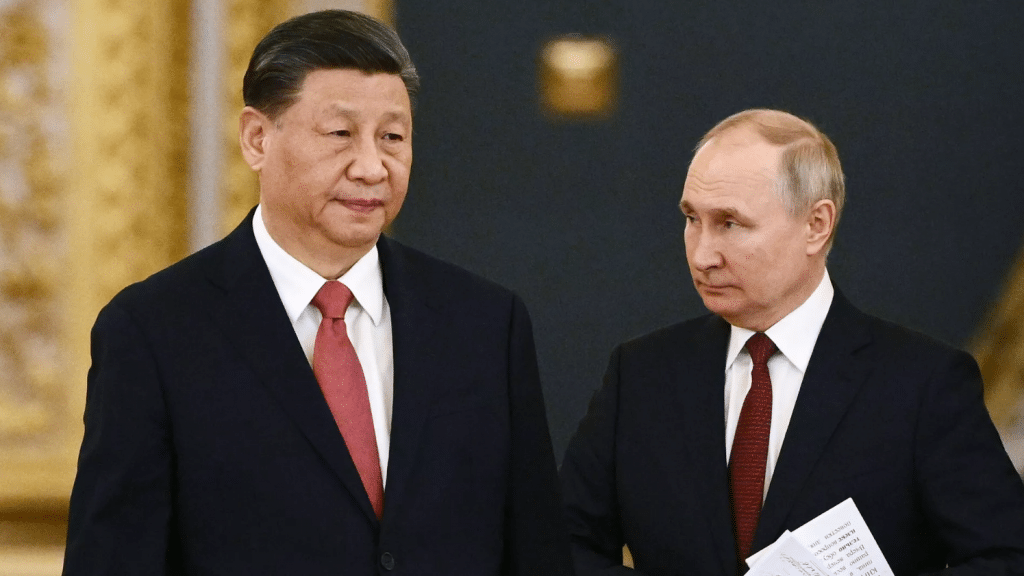 El presidente de China y el mandatario de Rusia, realizaron este martes una declaración conjunta. Foto: SputnikNews.