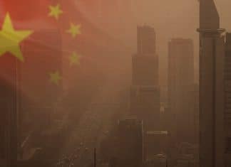 Northern China is covered in dust and sand Northern China is covered in dust and sand