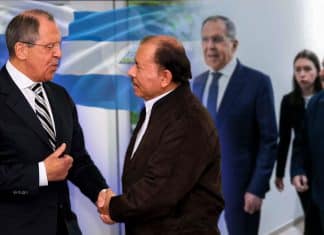 Daniel Ortega sostiene encuentro con el máximo representante de la diplomacia de Rusia