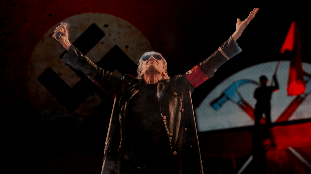 Former Pink Floyd band member dresses as a Nazi during concert