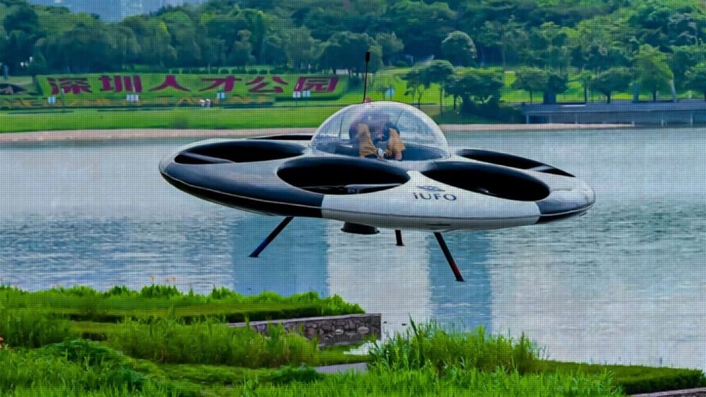 Una compañía tecnológica de China ha creado el fantástico platillo volador futurista