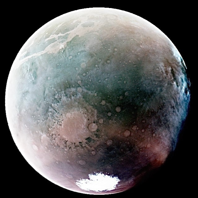 Las nuevas fotografías, amplían el conocimiento sobre el planeta Marte. Fotografía 1: NASA/LASP/CU Boulder.