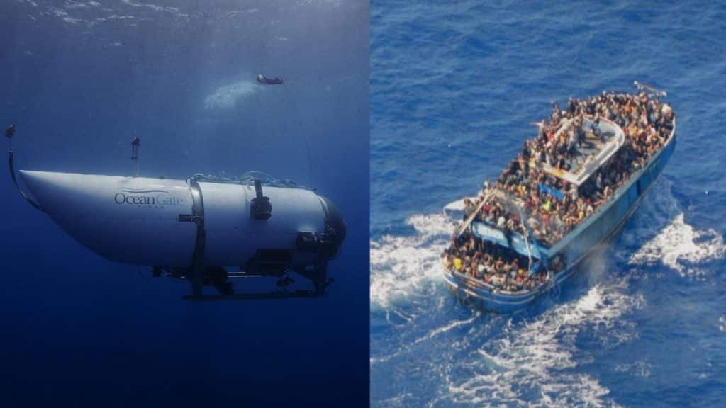 Mientras el mundo se enfocaba en la desaparición del submarino Titán, 500 migrantes continúan desaparecidos tras naufragio en Mar Jónico.