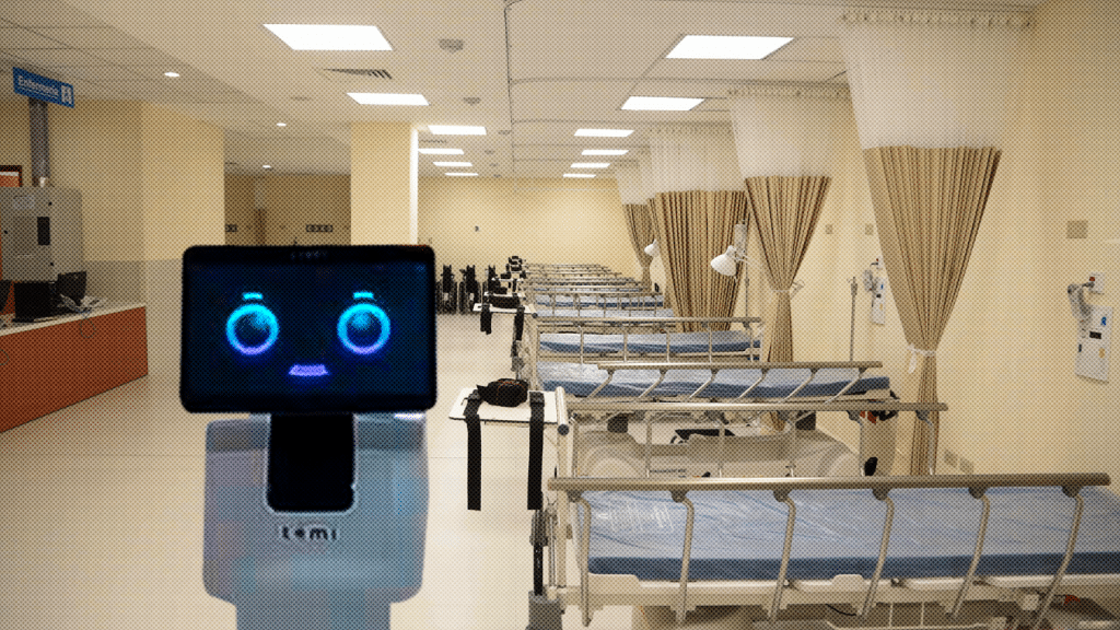 Temi is the first healthcare robot in Nicaragua and works at the "Dr. Alejandro Dávila Bolaños" Military School Hospital.